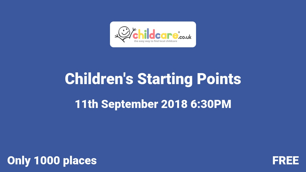 Children's Starting Points Poster