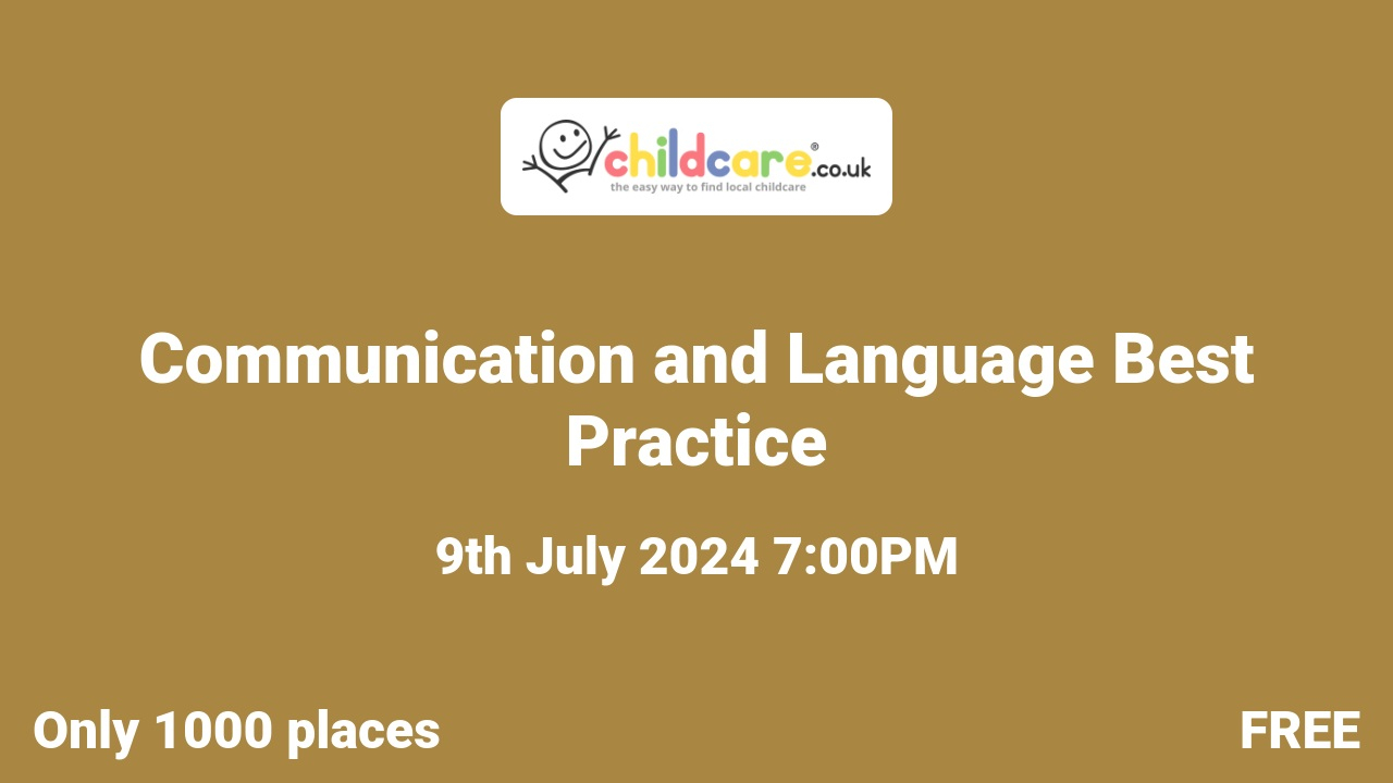 Communication and Language Best Practice  Poster