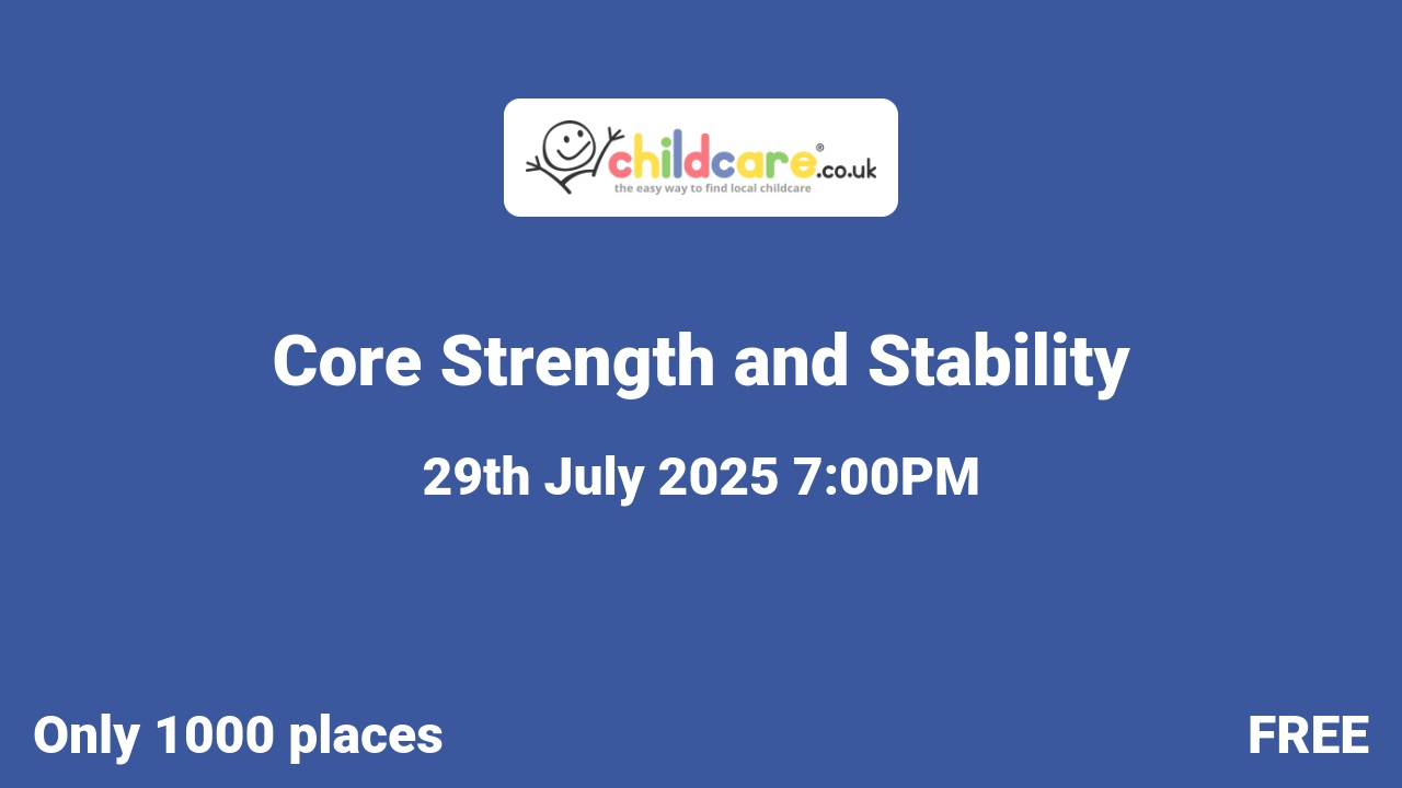 Core Strength and Stability poster