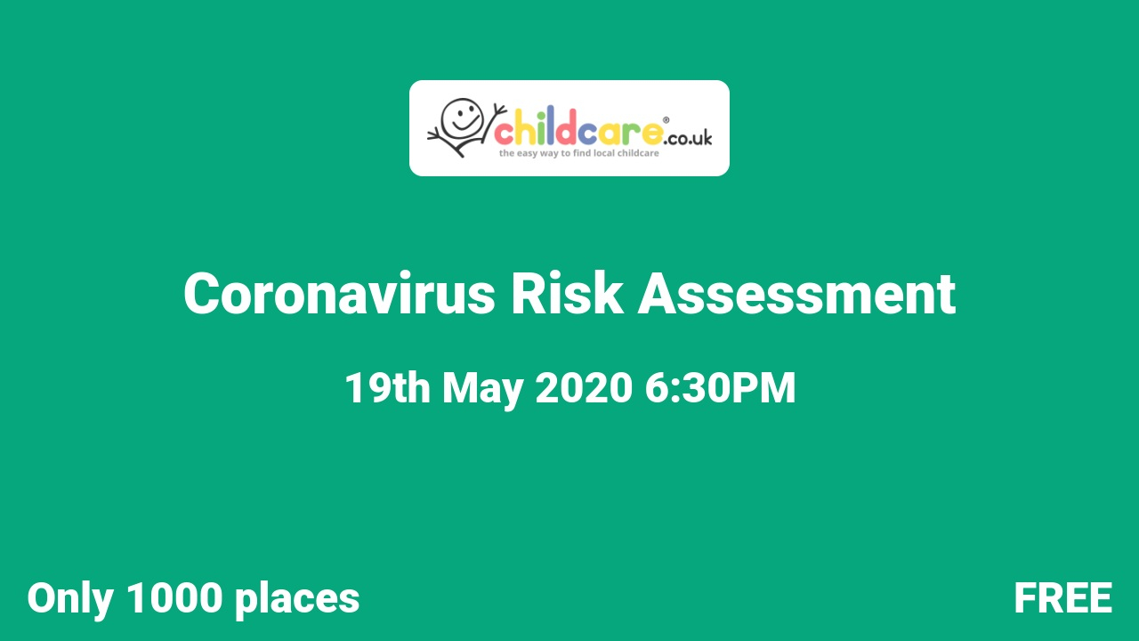 Coronavirus Risk Assessment poster