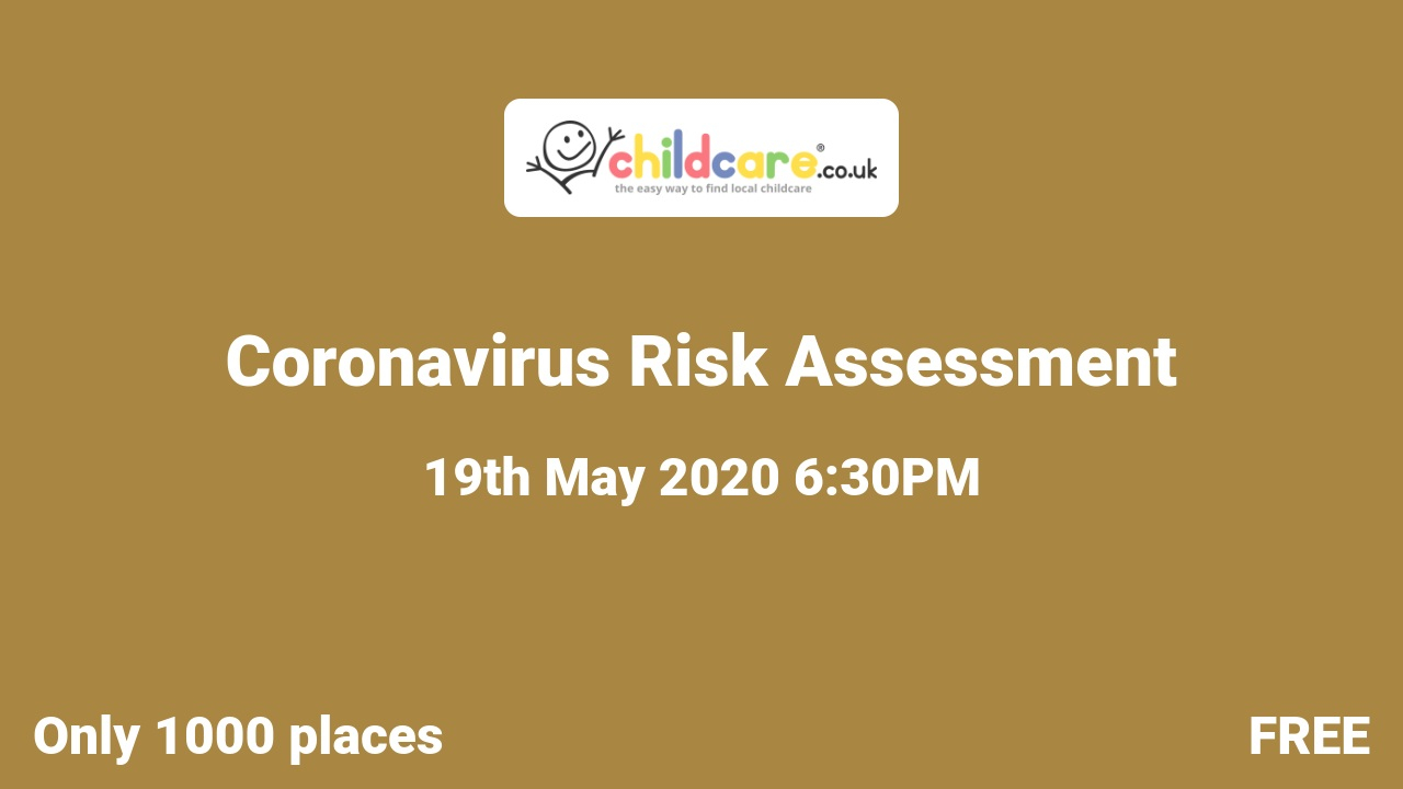 Coronavirus Risk Assessment poster