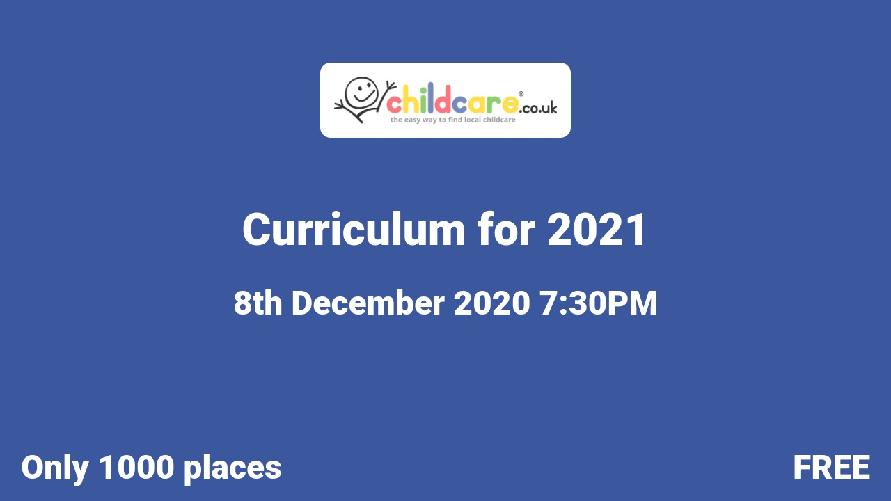 Curriculum for 2021 poster