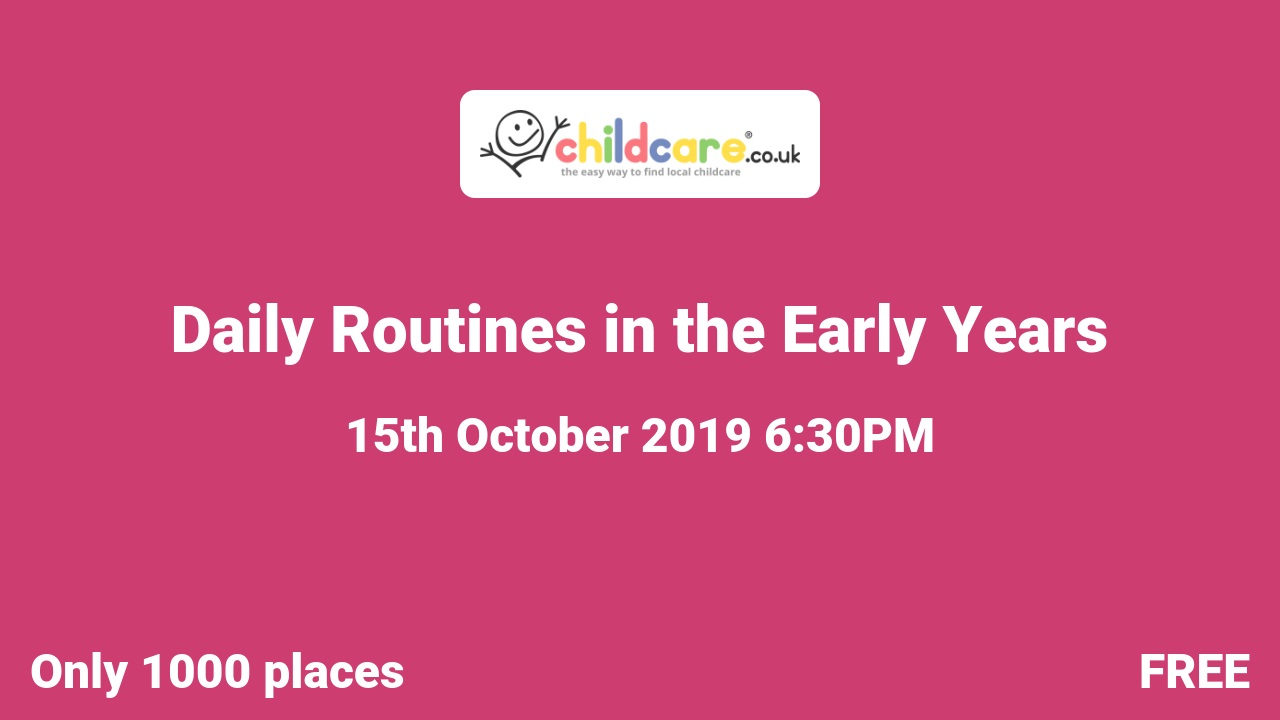 Daily Routines in the Early Years poster