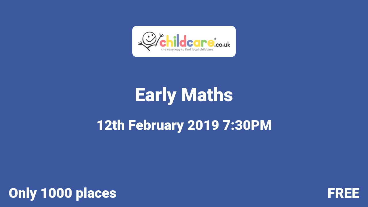 Early Maths Poster