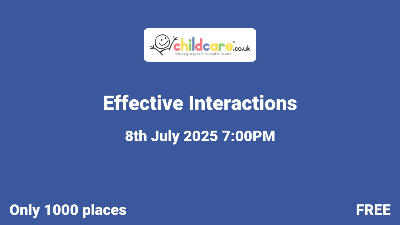 Effective Interactions poster