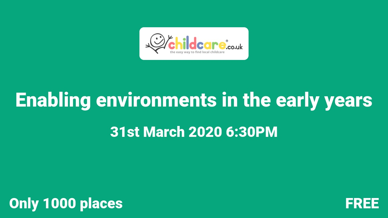 Enabling environments in the early years Poster