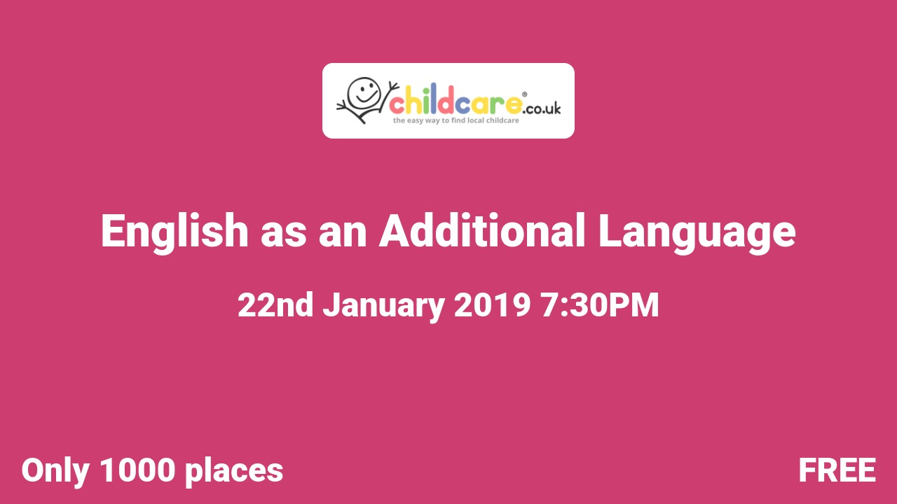 English as an Additional Language poster