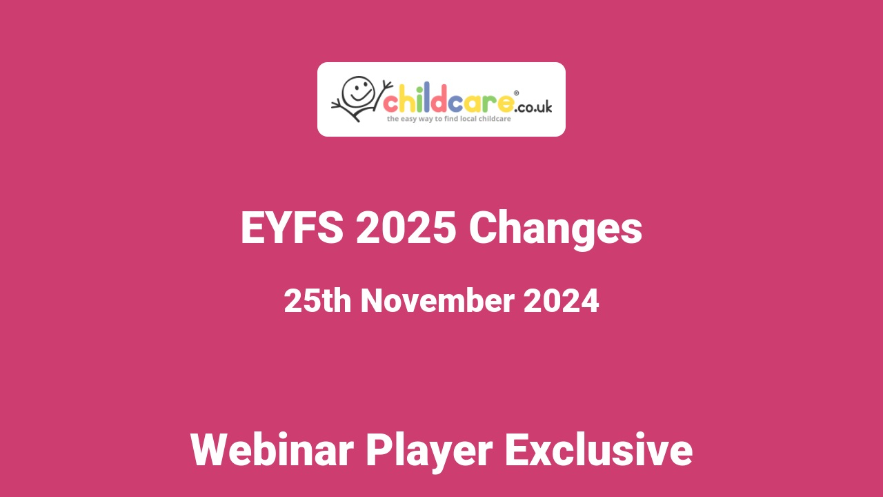 EYFS 2025 Changes poster