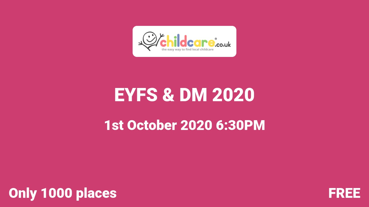 EYFS & DM 2020 Poster