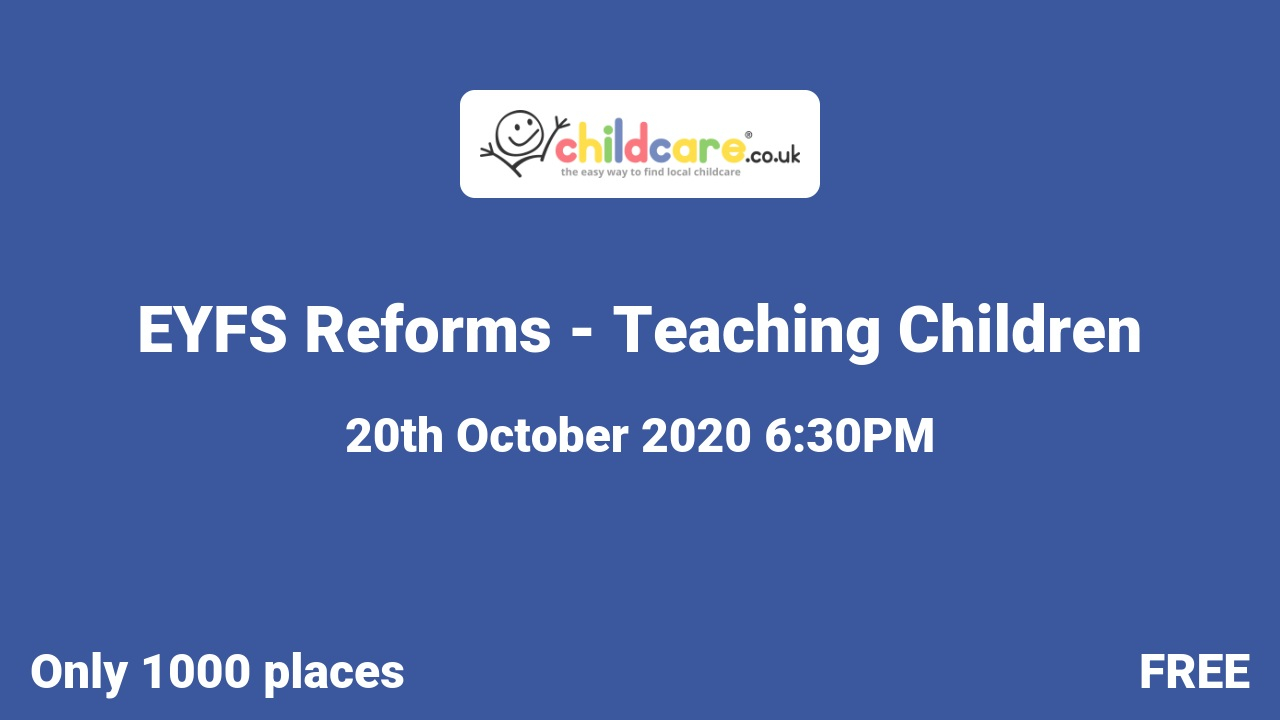 EYFS Reforms - Teaching Children Poster
