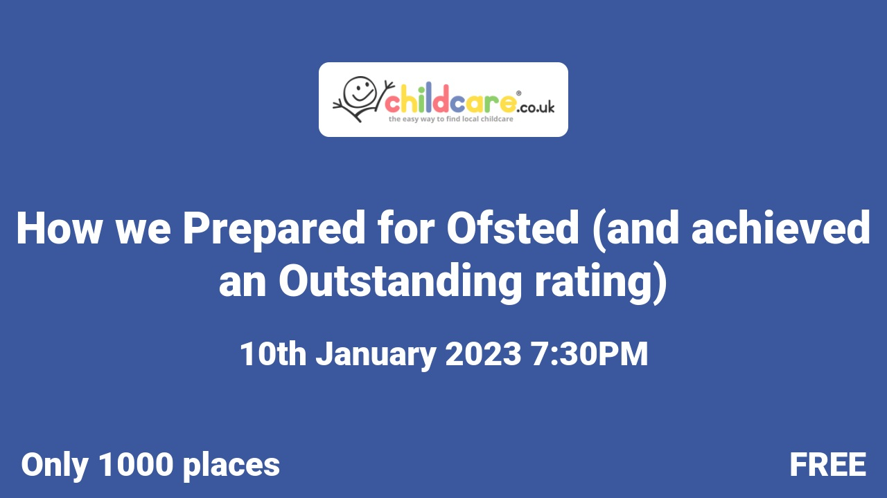 How we Prepared for Ofsted (and achieved an Outstanding rating) Poster