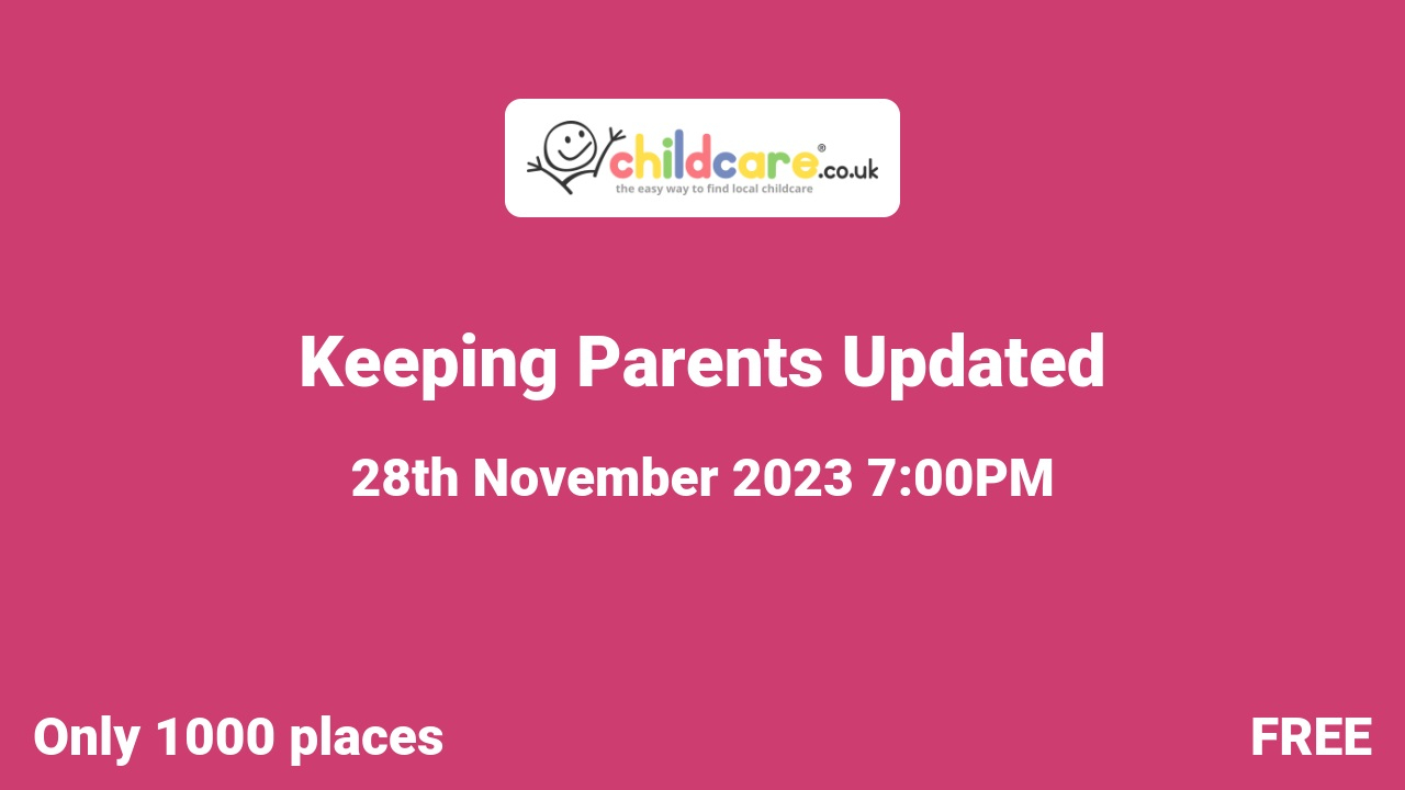 Keeping Parents Updated Poster