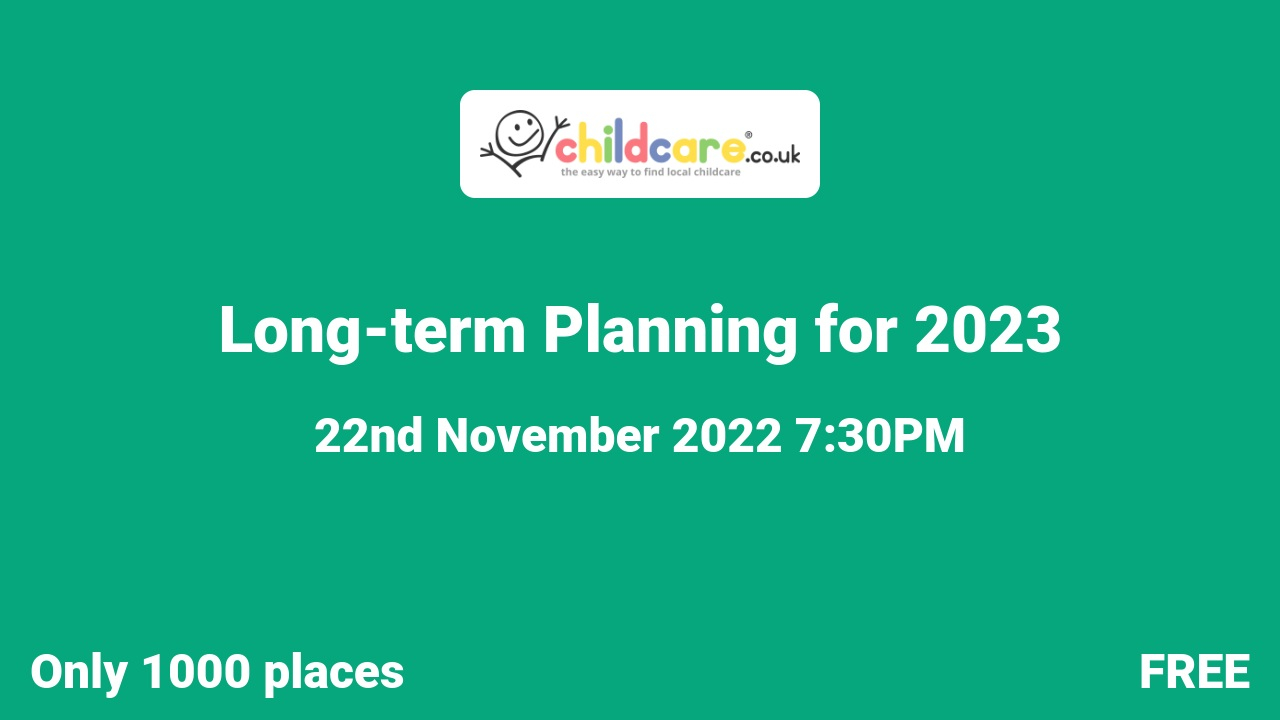 Long-term Planning for 2023 Poster