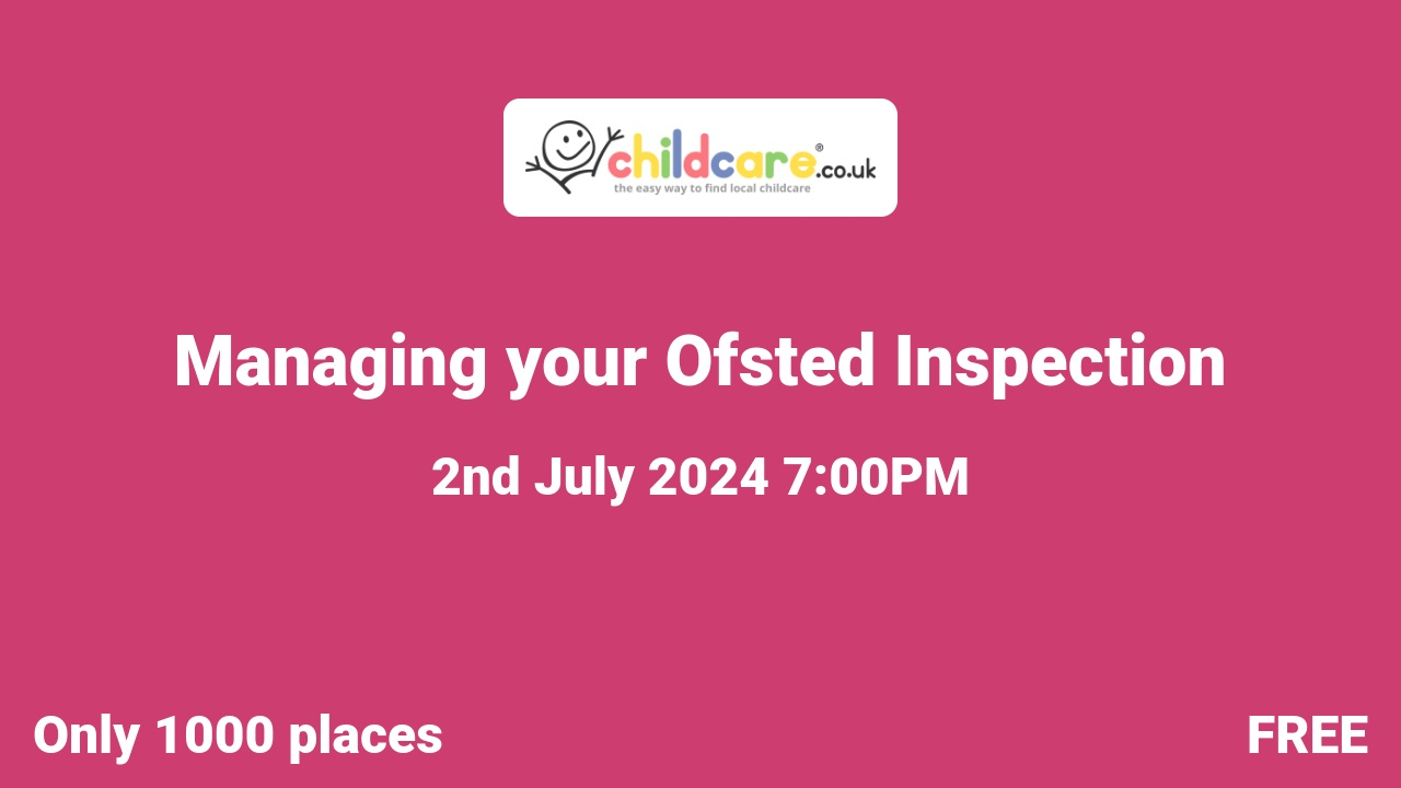 Managing your Ofsted Inspection poster