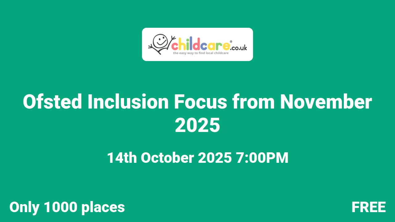 Ofsted Inclusion Focus from November 2025 Poster