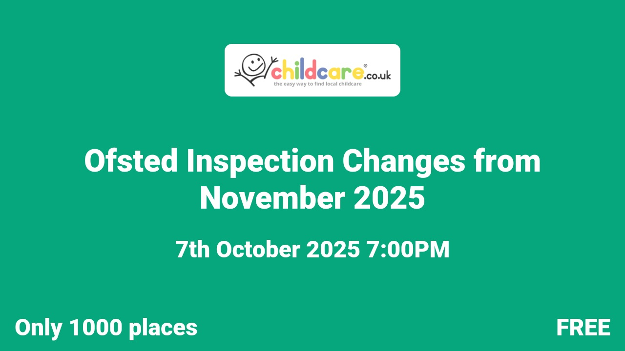 Ofsted Inspection Changes from November 2025 Poster