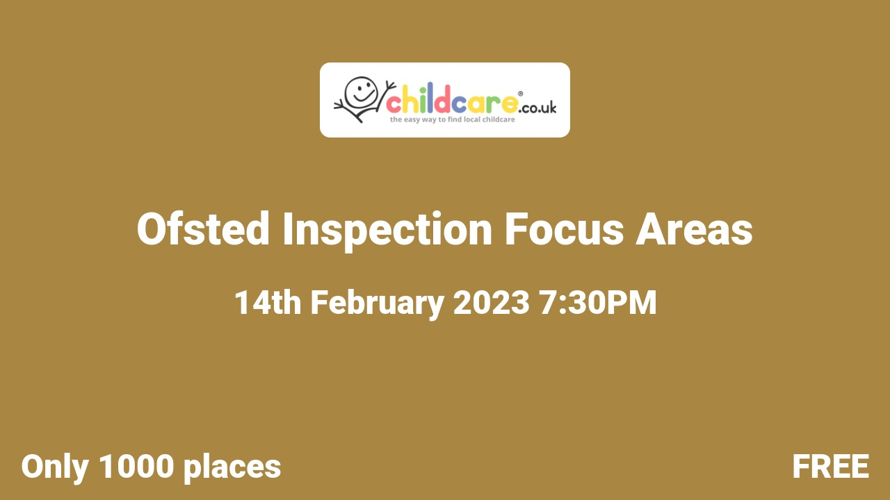 Ofsted Inspection Focus Areas poster
