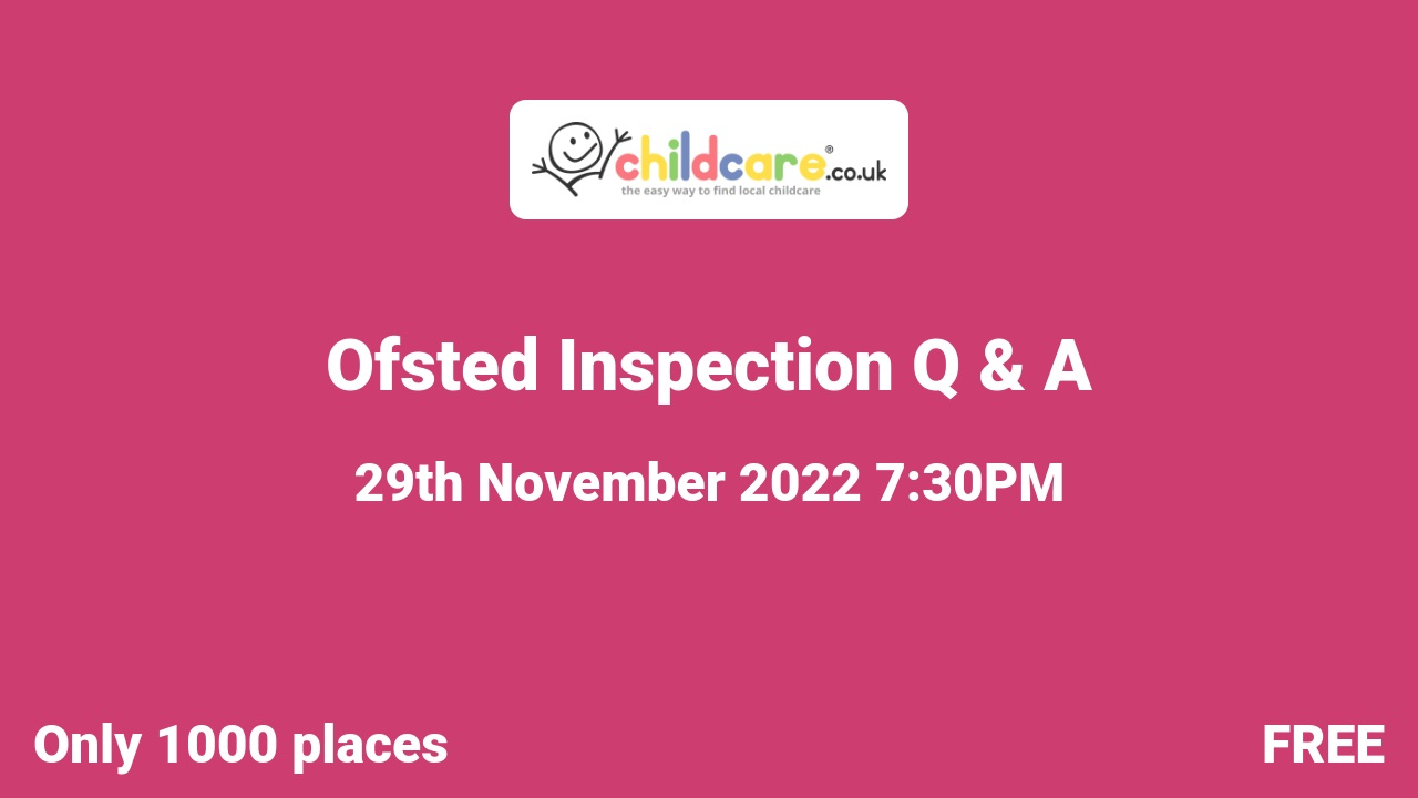 Ofsted Inspection Q & A poster