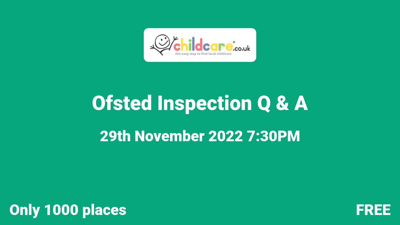 Ofsted Inspection Q & A Poster