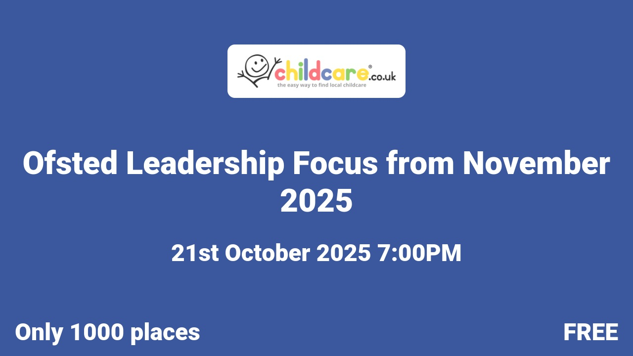 Ofsted Leadership Focus from November 2025 Poster