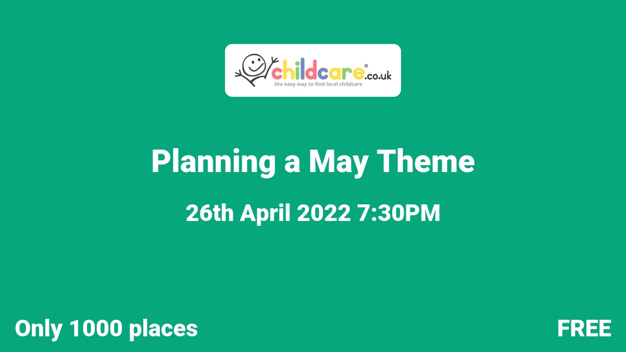 Planning a May Theme poster