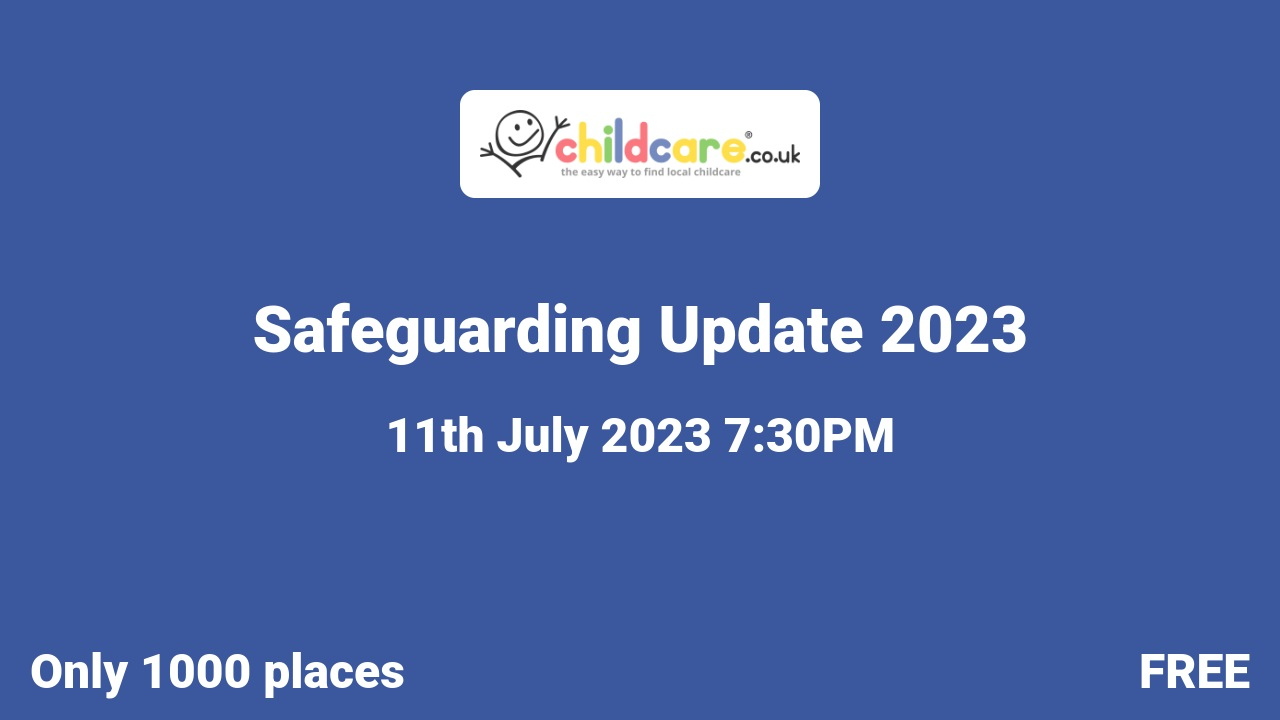 Safeguarding Update 2023 poster