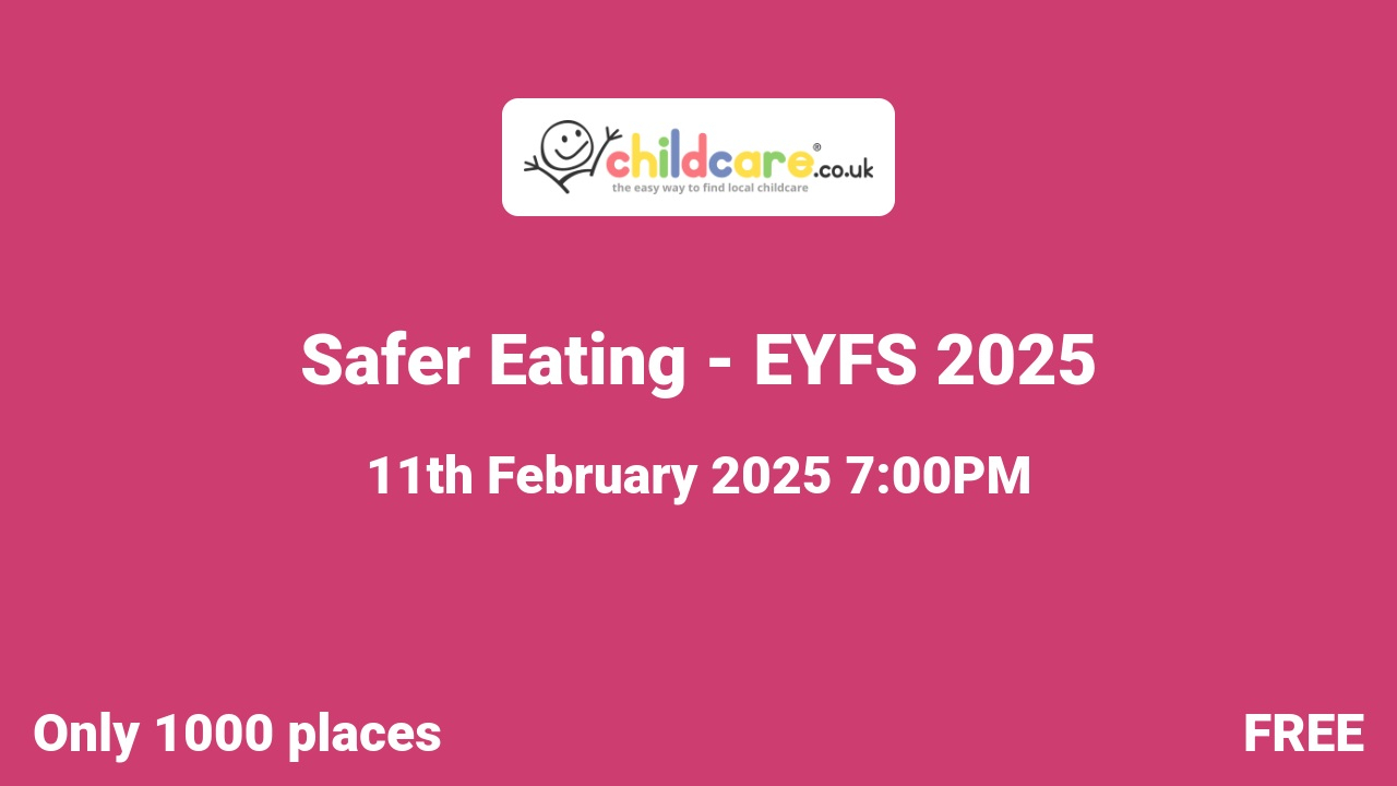 Safer Eating - EYFS 2025 poster