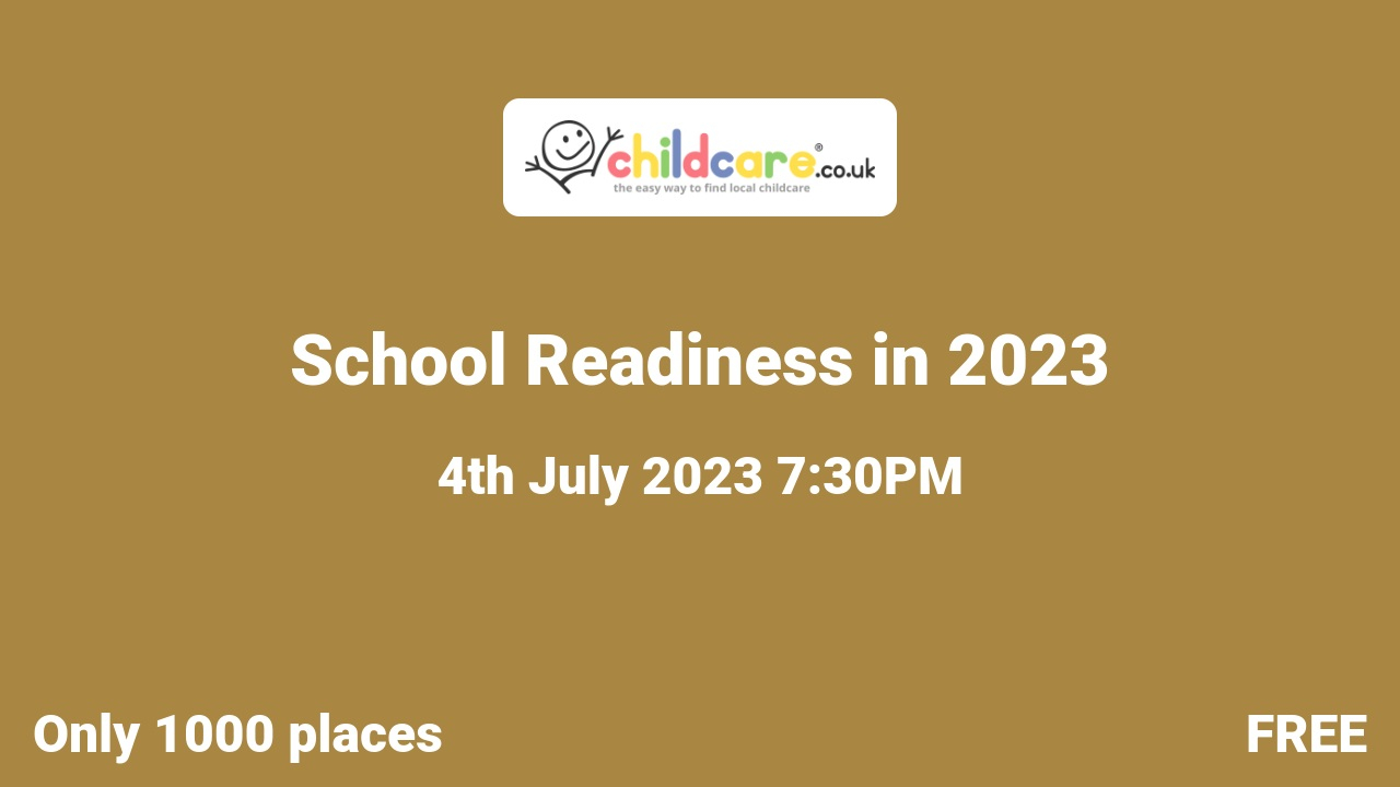 School Readiness in 2023 poster