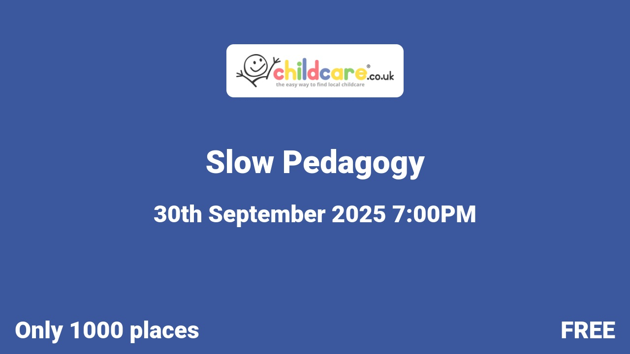 Slow Pedagogy  Poster