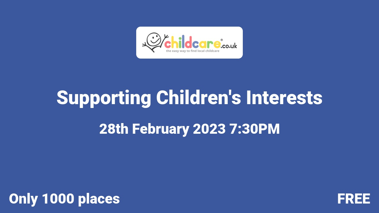 Supporting Children's Interests Poster
