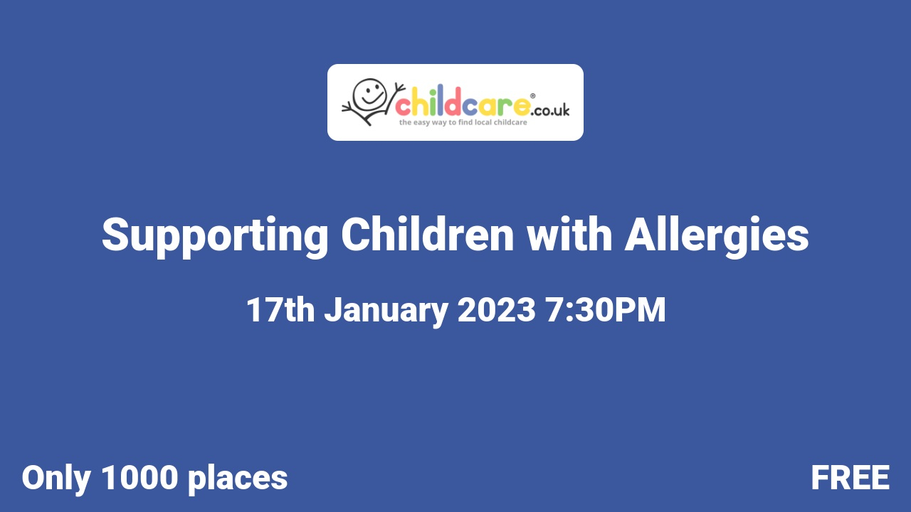 Supporting Children with Allergies Poster