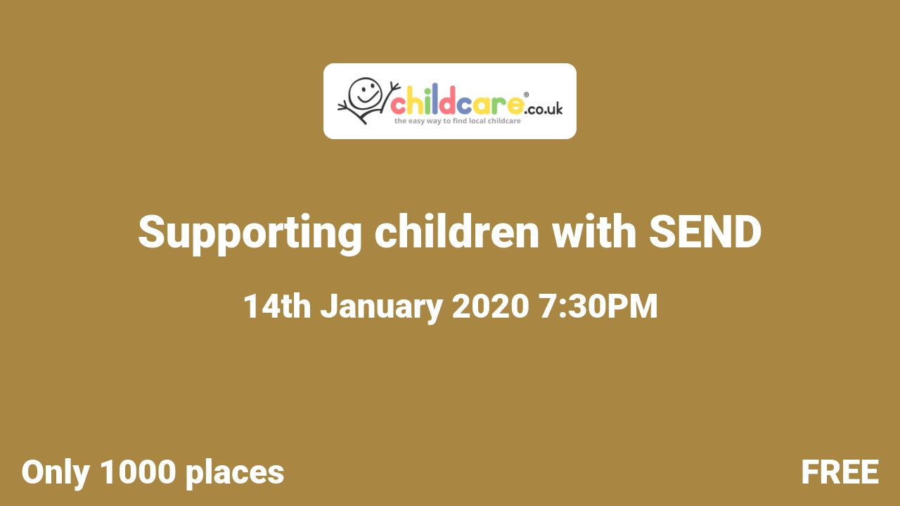 Supporting children with SEND poster