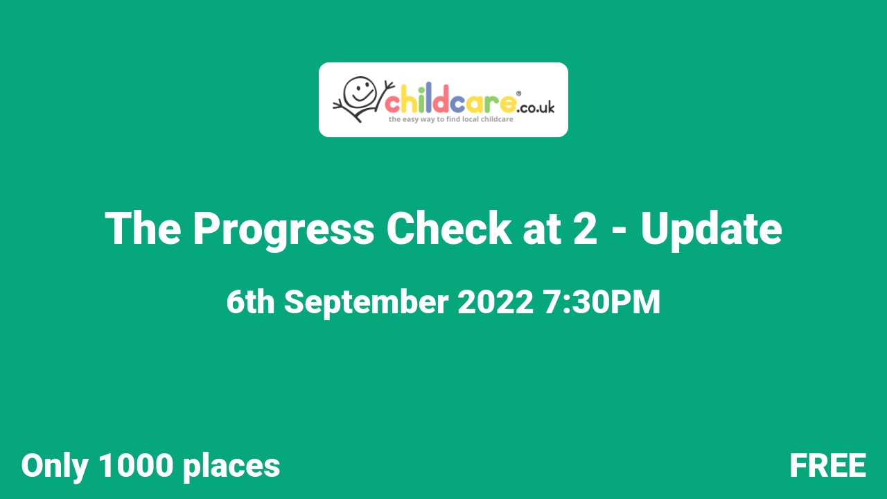 The Progress Check at 2 - Update poster