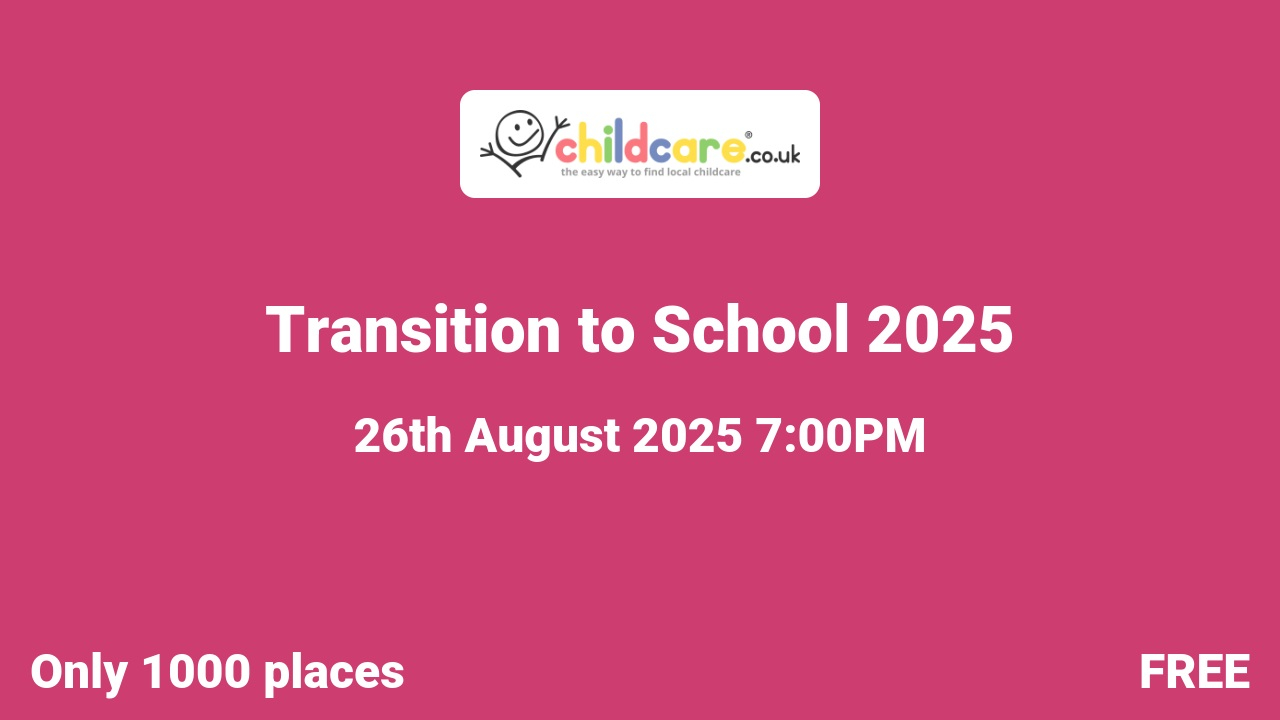 Transition to School 2025 poster