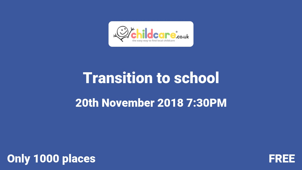 Transition to school  Poster