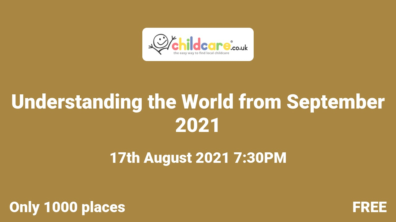 Understanding the World from September 2021 Poster