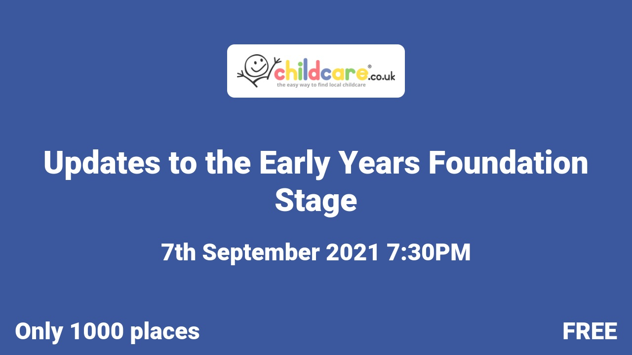 Updates to the Early Years Foundation Stage poster
