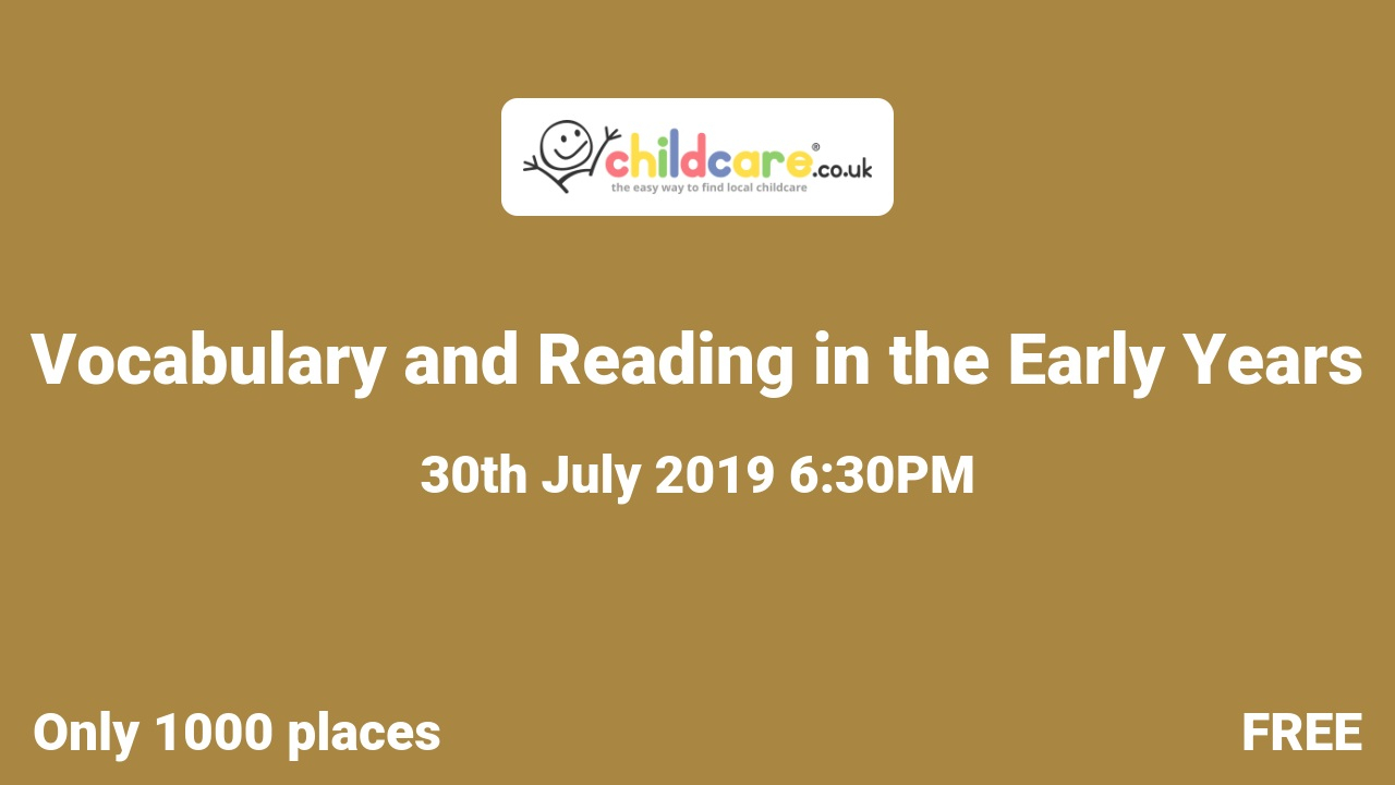 Vocabulary and Reading in the Early Years poster