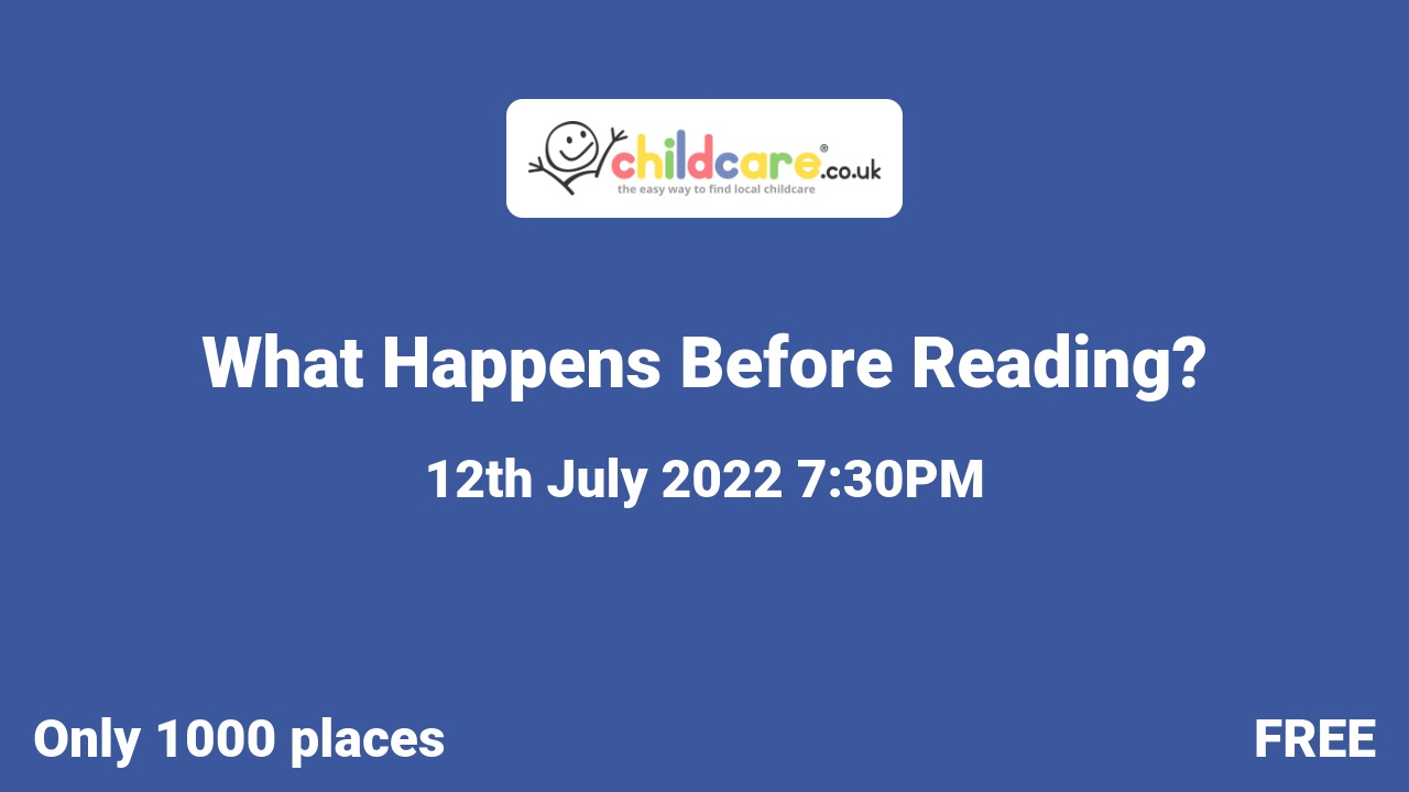 What Happens Before Reading?  Poster