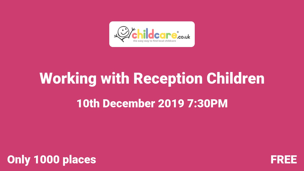 Working with Reception Children  poster